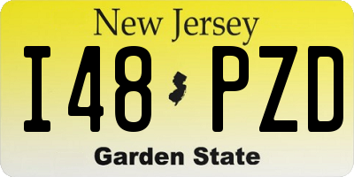 NJ license plate I48PZD