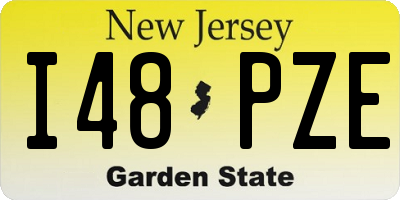 NJ license plate I48PZE