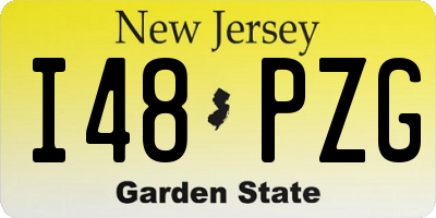 NJ license plate I48PZG