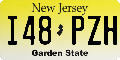 NJ license plate I48PZH