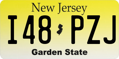 NJ license plate I48PZJ