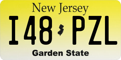 NJ license plate I48PZL