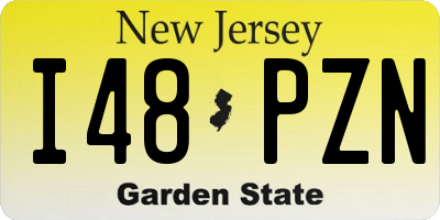 NJ license plate I48PZN