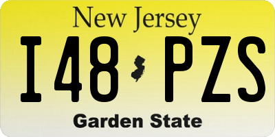 NJ license plate I48PZS