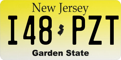 NJ license plate I48PZT
