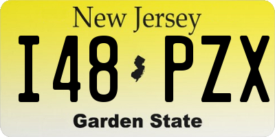 NJ license plate I48PZX