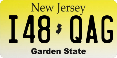 NJ license plate I48QAG