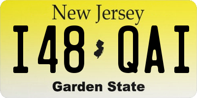 NJ license plate I48QAI