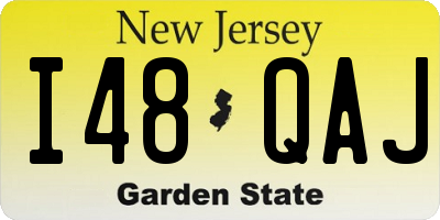 NJ license plate I48QAJ