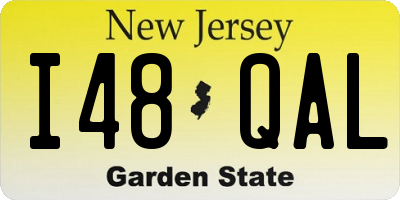 NJ license plate I48QAL