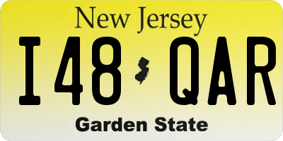 NJ license plate I48QAR