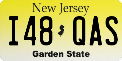 NJ license plate I48QAS