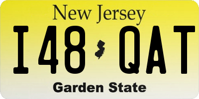 NJ license plate I48QAT