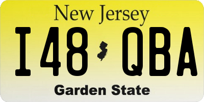NJ license plate I48QBA