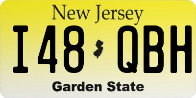 NJ license plate I48QBH
