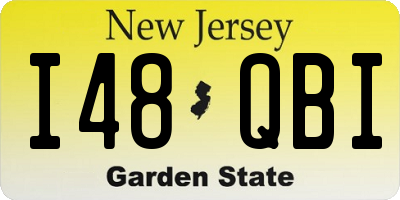 NJ license plate I48QBI
