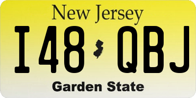 NJ license plate I48QBJ