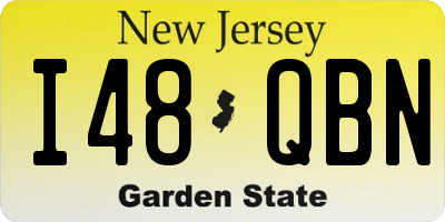 NJ license plate I48QBN