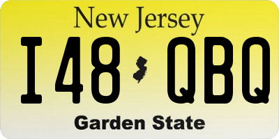 NJ license plate I48QBQ
