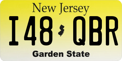 NJ license plate I48QBR