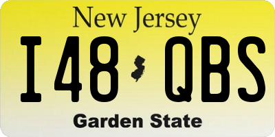NJ license plate I48QBS