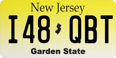 NJ license plate I48QBT