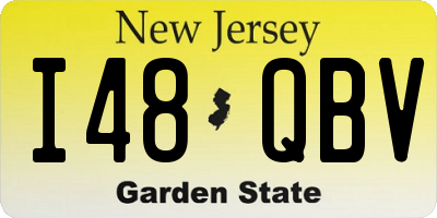 NJ license plate I48QBV