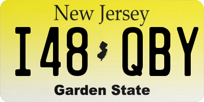 NJ license plate I48QBY