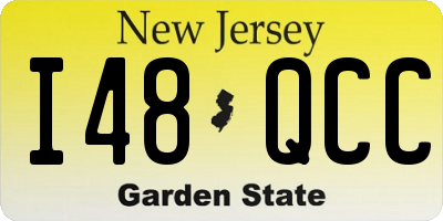 NJ license plate I48QCC