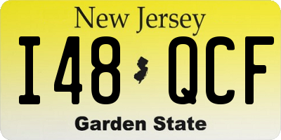 NJ license plate I48QCF