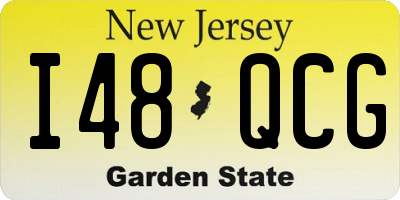 NJ license plate I48QCG