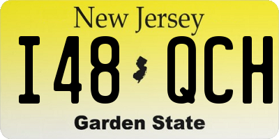 NJ license plate I48QCH
