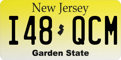 NJ license plate I48QCM