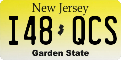 NJ license plate I48QCS