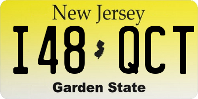 NJ license plate I48QCT