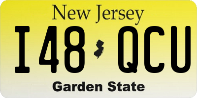 NJ license plate I48QCU