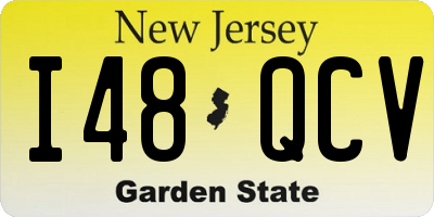 NJ license plate I48QCV