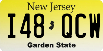 NJ license plate I48QCW
