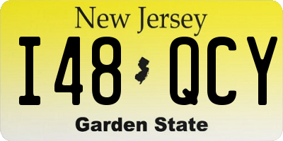 NJ license plate I48QCY