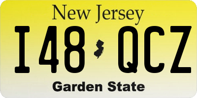 NJ license plate I48QCZ