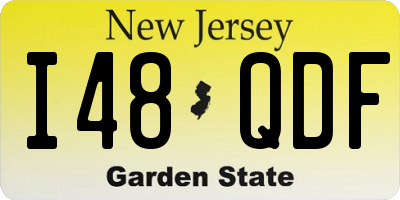 NJ license plate I48QDF