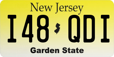 NJ license plate I48QDI