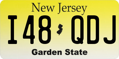 NJ license plate I48QDJ