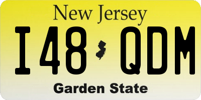 NJ license plate I48QDM