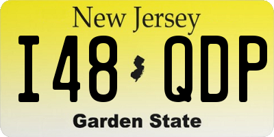 NJ license plate I48QDP