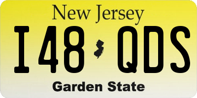 NJ license plate I48QDS
