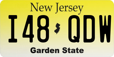 NJ license plate I48QDW
