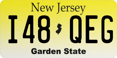 NJ license plate I48QEG