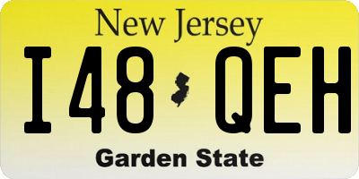 NJ license plate I48QEH