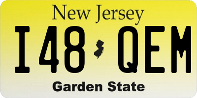 NJ license plate I48QEM